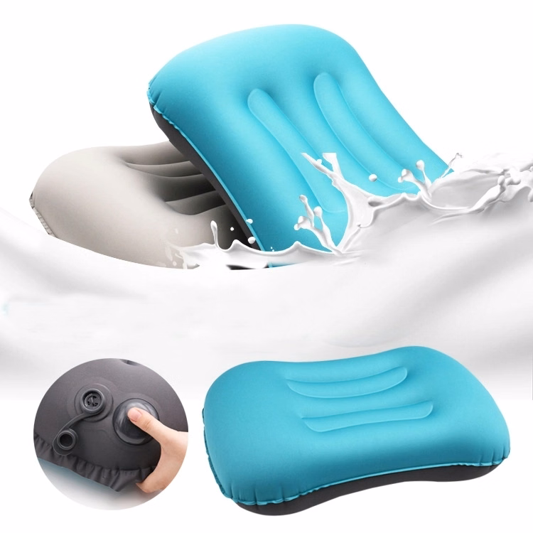 Milk silk portable inflatable pillow