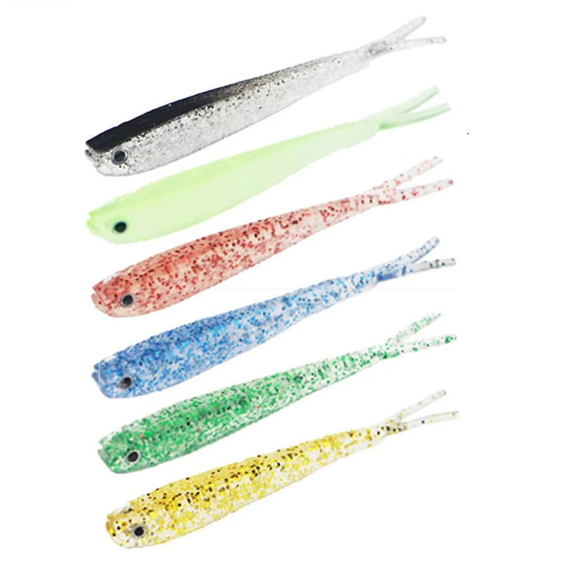 Fishing Lures Bass Bait, Soft Plastic Split Tail Lure 1