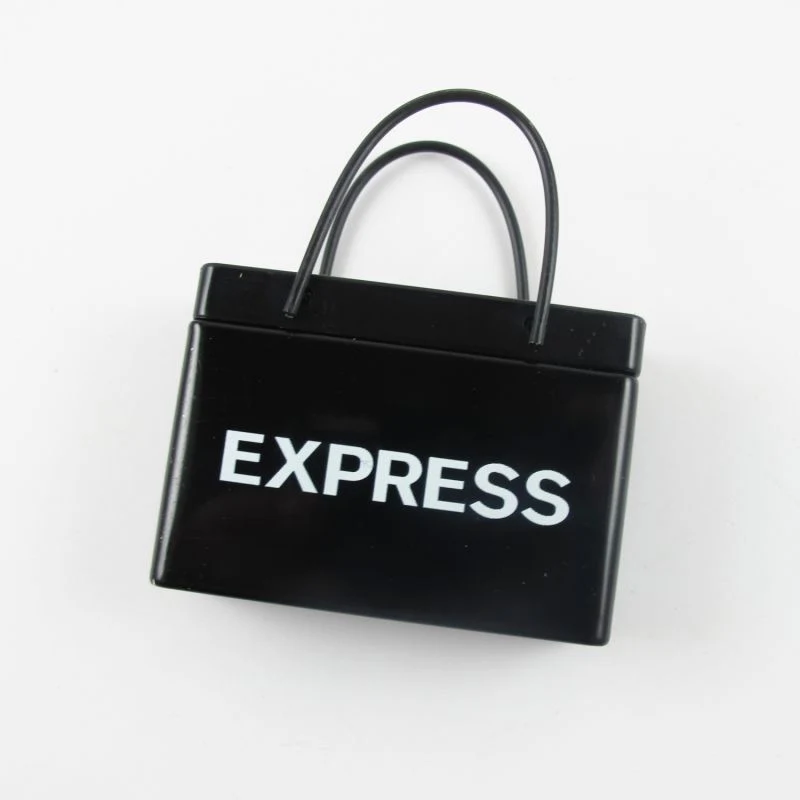 Black Shopping Bag Tin 1