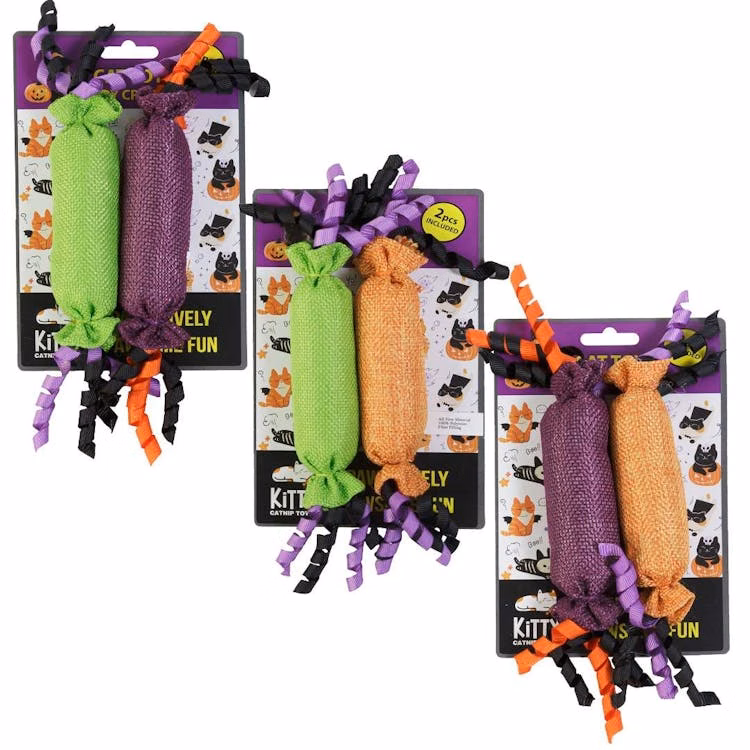 Halloween Candy Crinkle Cat Toys - Assorted 2 Packs
