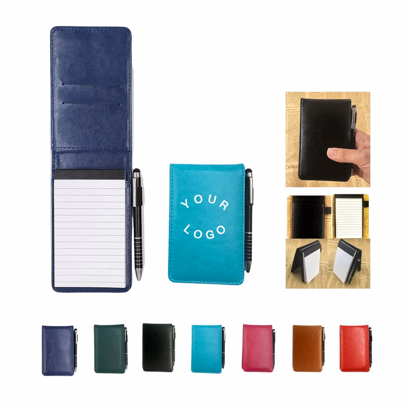 Polyester A7 Notebook with Card Slot and Pen Holder