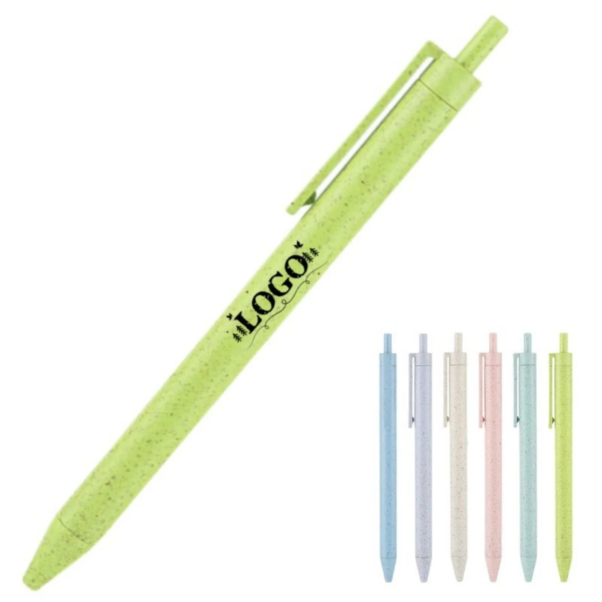Eco-Friendly Wheat Straw Retractable Ballpoint Pen 1