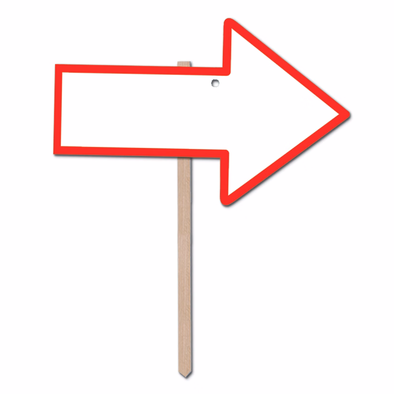 "Bland" Arrow Yard Sign