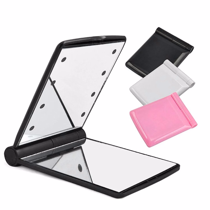 8 LED Light Folding Make Up Mirror