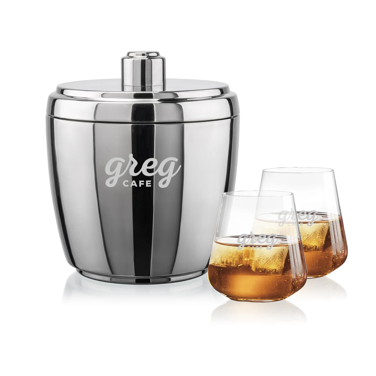 Pescara Ice Bucket & Breckland On-the-Rocks Set 1