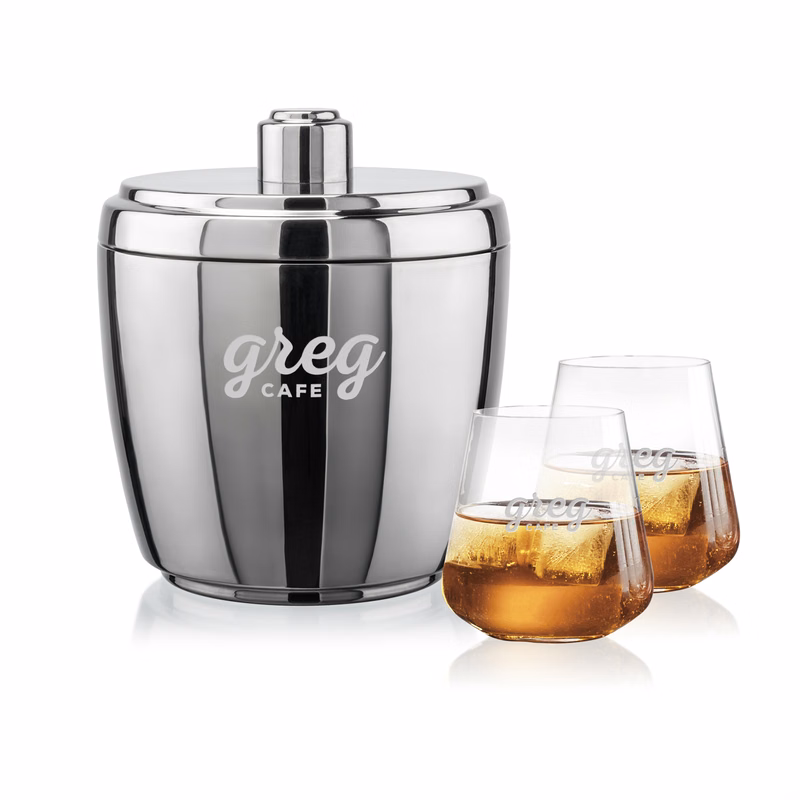 Pescara Ice Bucket & Breckland On-the-Rocks Set