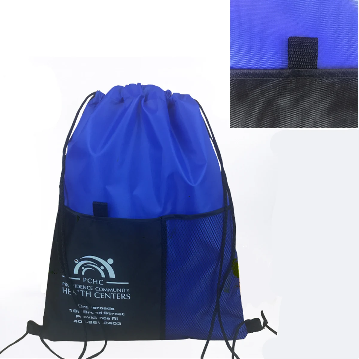 Mesh Pocket Drawstring Backpacks 1