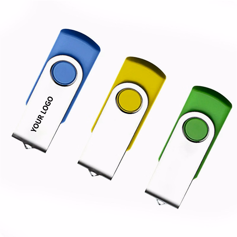USB Flash Drive with Rotating Swivel Spin
