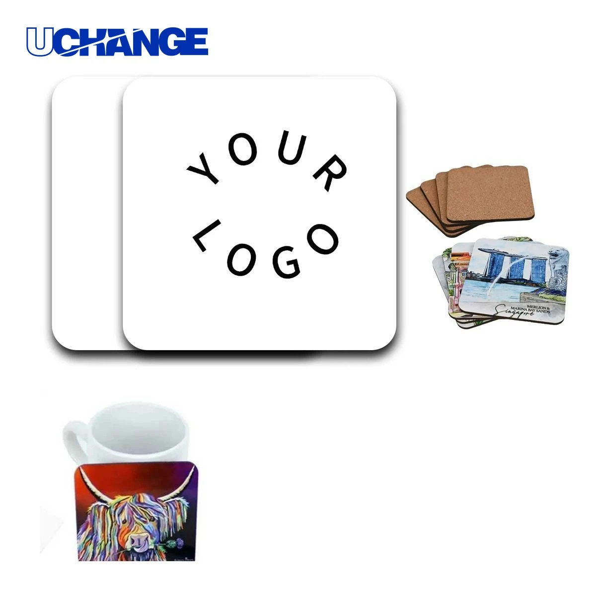 Cork Coaster Drink Mat Square for Bars Restaurants and Events 1