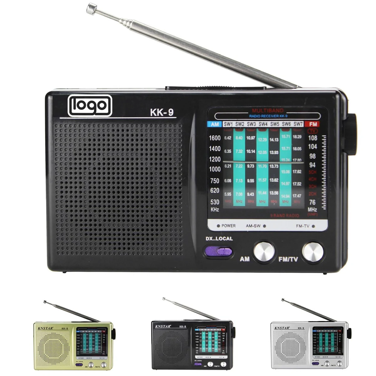 Full Band Retro Plastic Radio 1