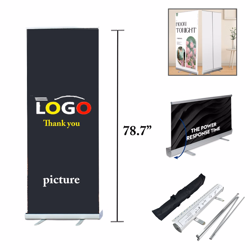 MOQ1 Compact Retractable Banner Stand Display