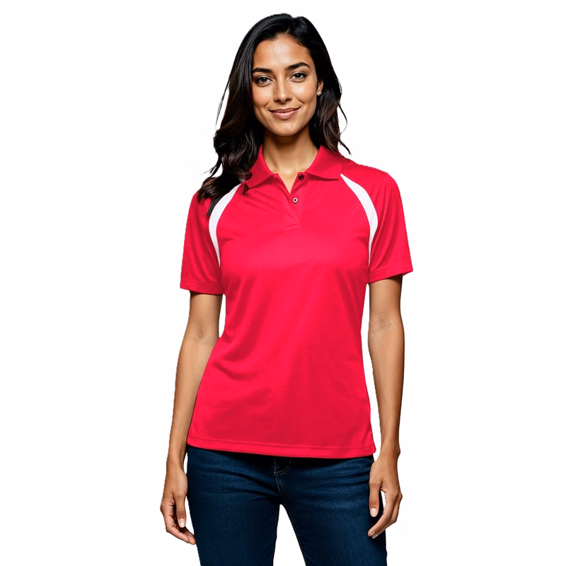 Ladies' Wicking Raglan Sleeve Polo