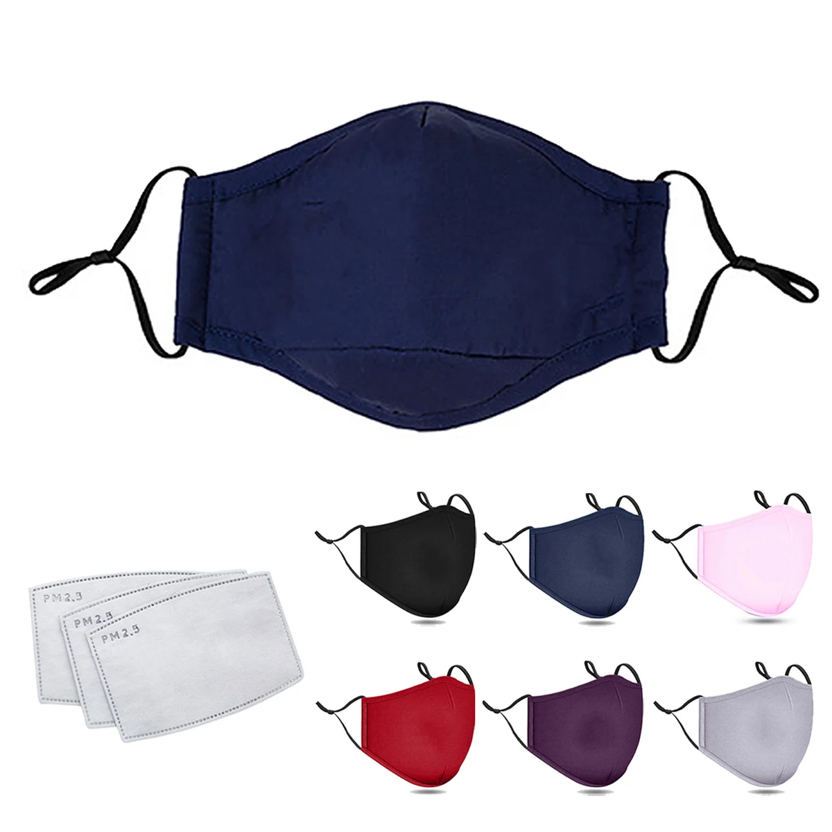 Cotton Reusable Mask with Filter 1
