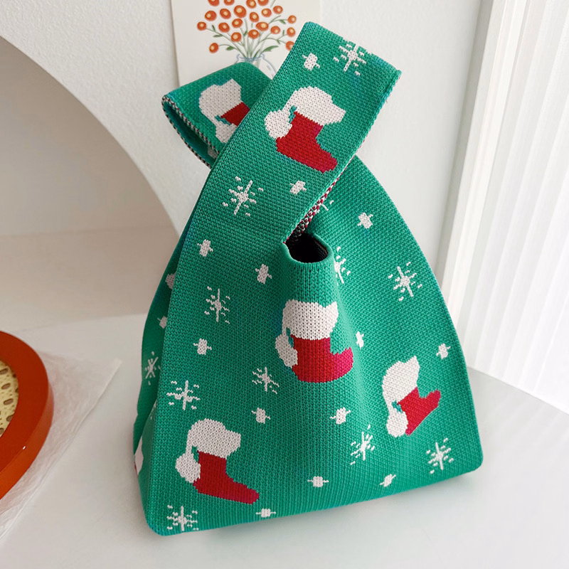 1. Custom Logo Knit Pouch Compact Carry All For Small Items