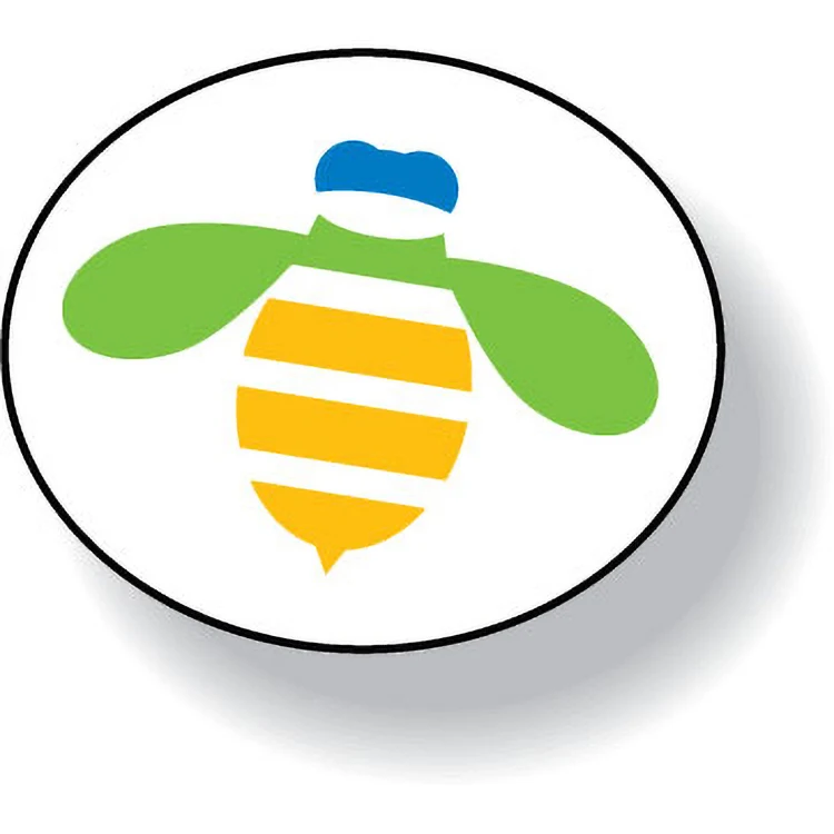 White Matte Flexo-Printed Stock Oval Roll Labels (.625"x.75") 1