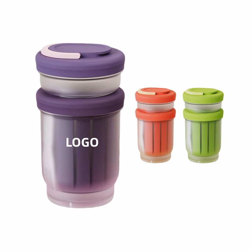 Microwave-Safe Dressing Separator Food Jar