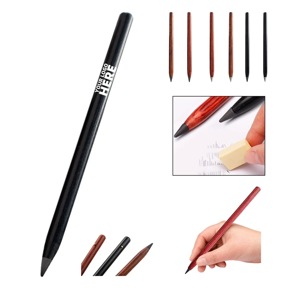 Erasable Replaceable Nib Wooden Eternal Pencil 1
