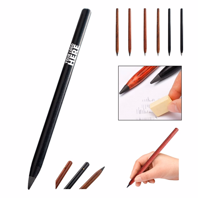 Erasable Replaceable Nib Wooden Eternal Pencil