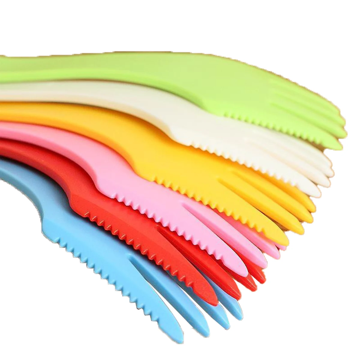 Plastic Dual-Ended All-In-One Knife, Fork & Spoon 1