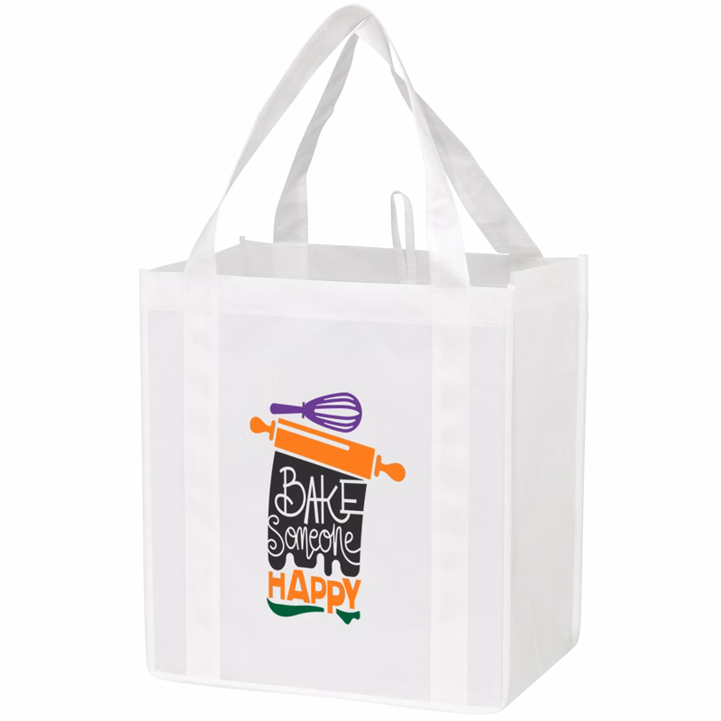 Non-woven "Polylactic Acid Fiber" Plant Based Grocery Bag