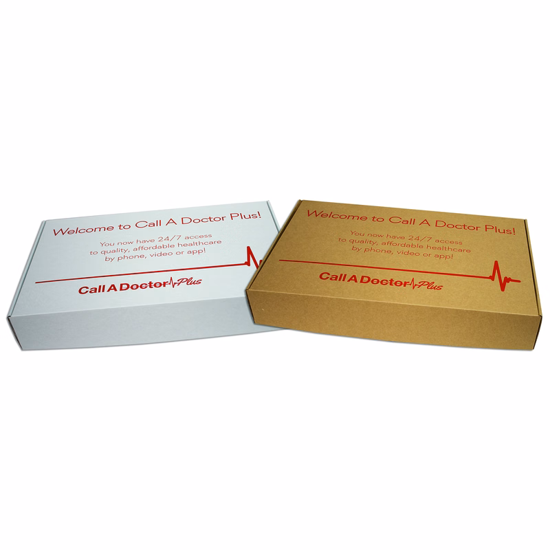 19" X 12" X 3" - E-Flute Outside Tuck Box