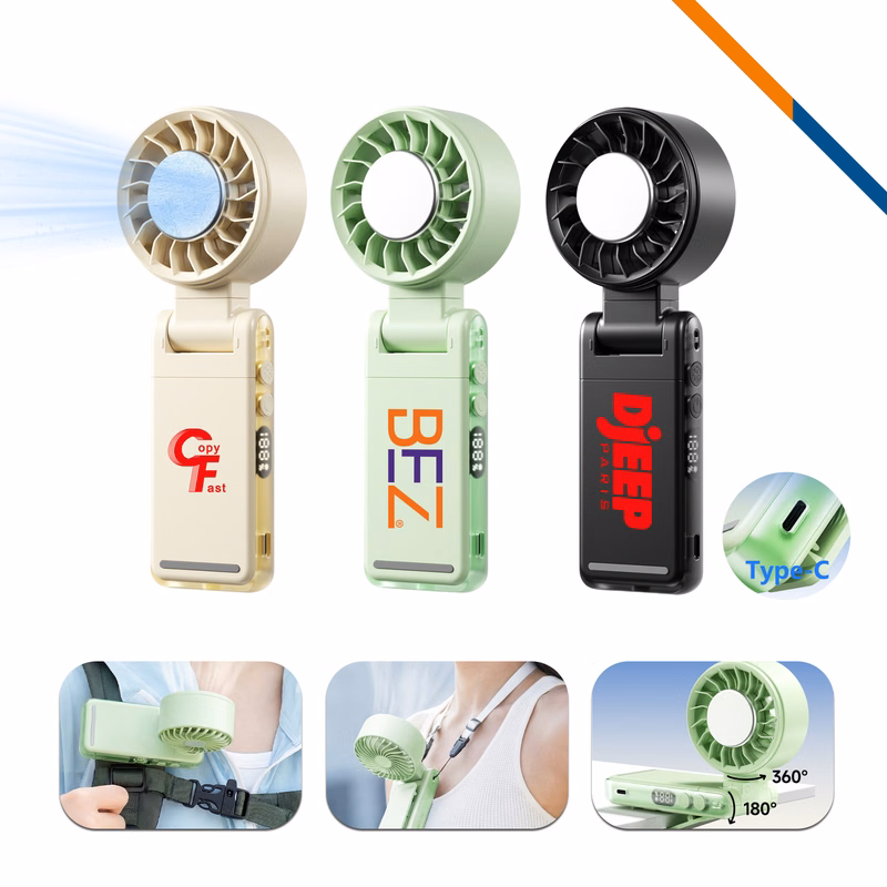 FrostSip Foldable Clip On Ice Cooling Fan