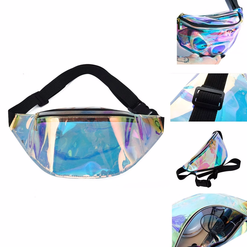 Customizable Holographic Waist Bags