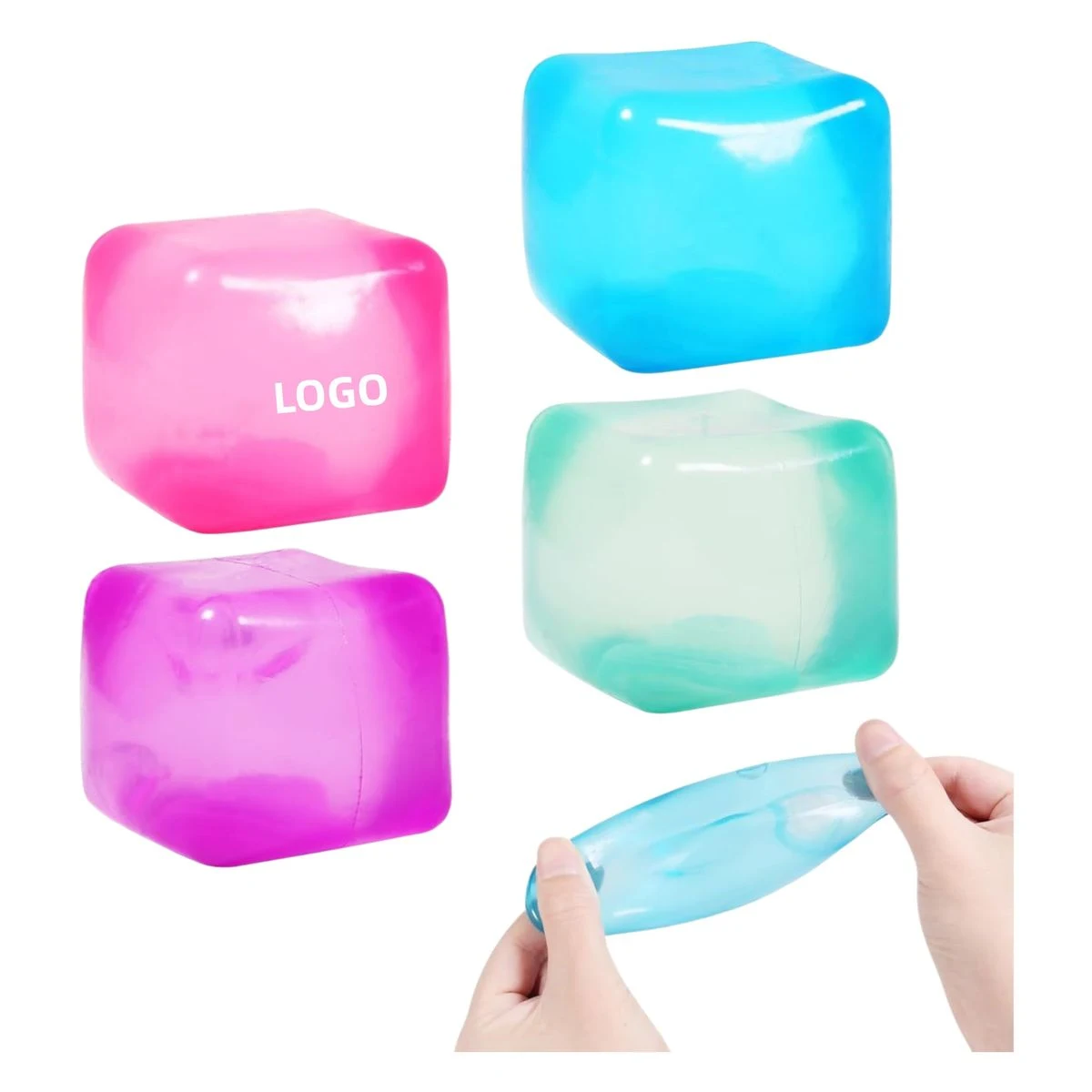 Soft Squeezable Ice Cube Stress Toy 1