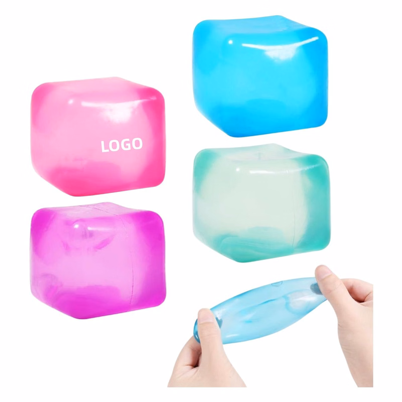 Soft Squeezable Ice Cube Stress Toy