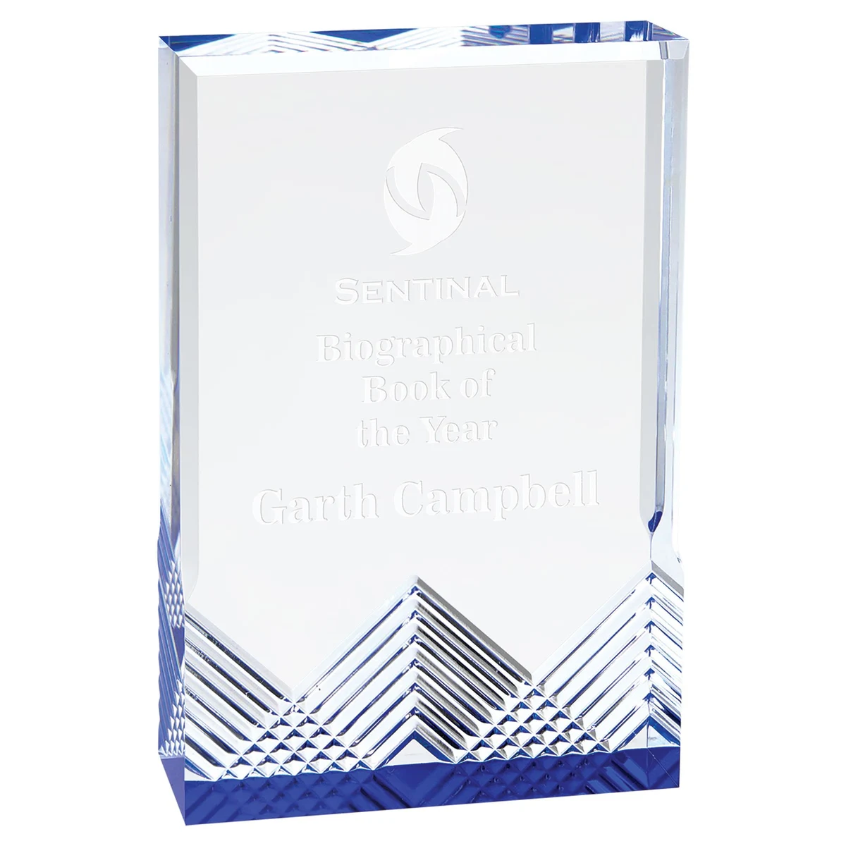 4.25" x 6" Blue Apex Mirage Acrylic Award 1
