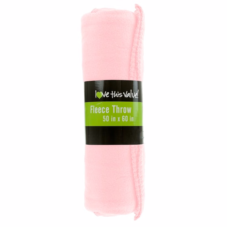 Fleece Blankets - Pink 50" x 60"