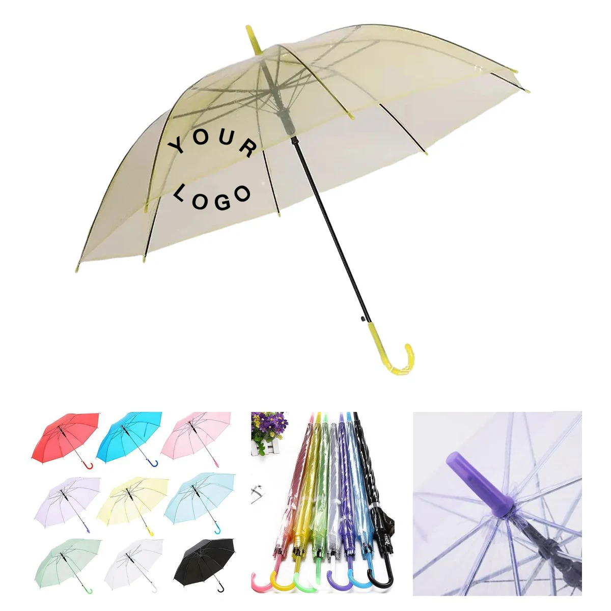 PVC Clear Umbrella 28 Inch Long for Outdoor Events 1