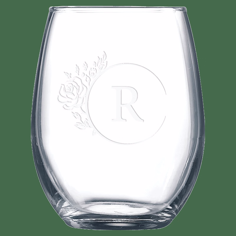 Polar Camel 9 oz Clear Stemless Wine Glass