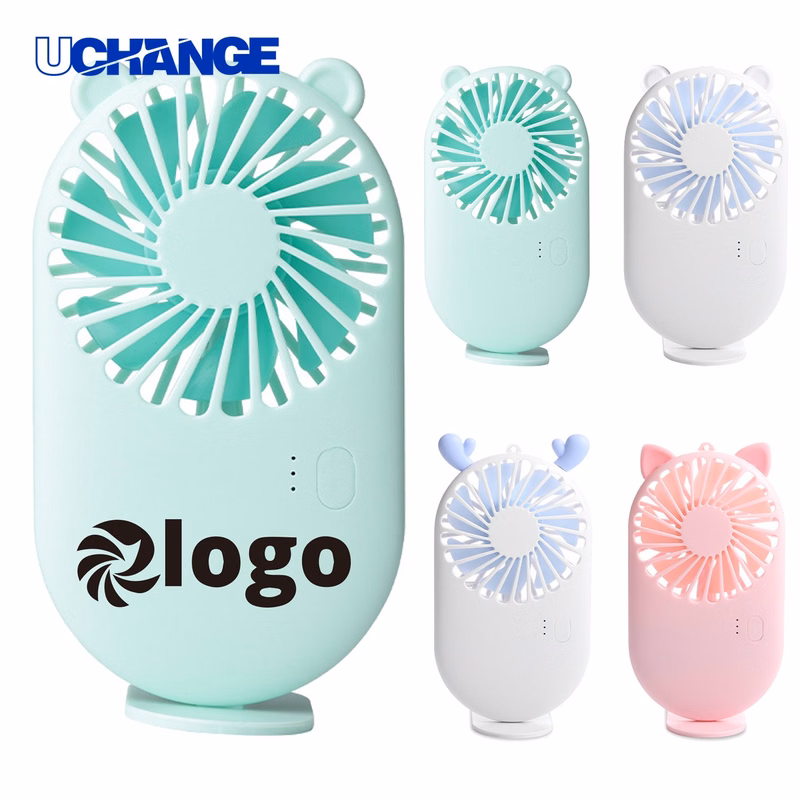 Mini Handheld Fan Device with Cell Phone Stand
