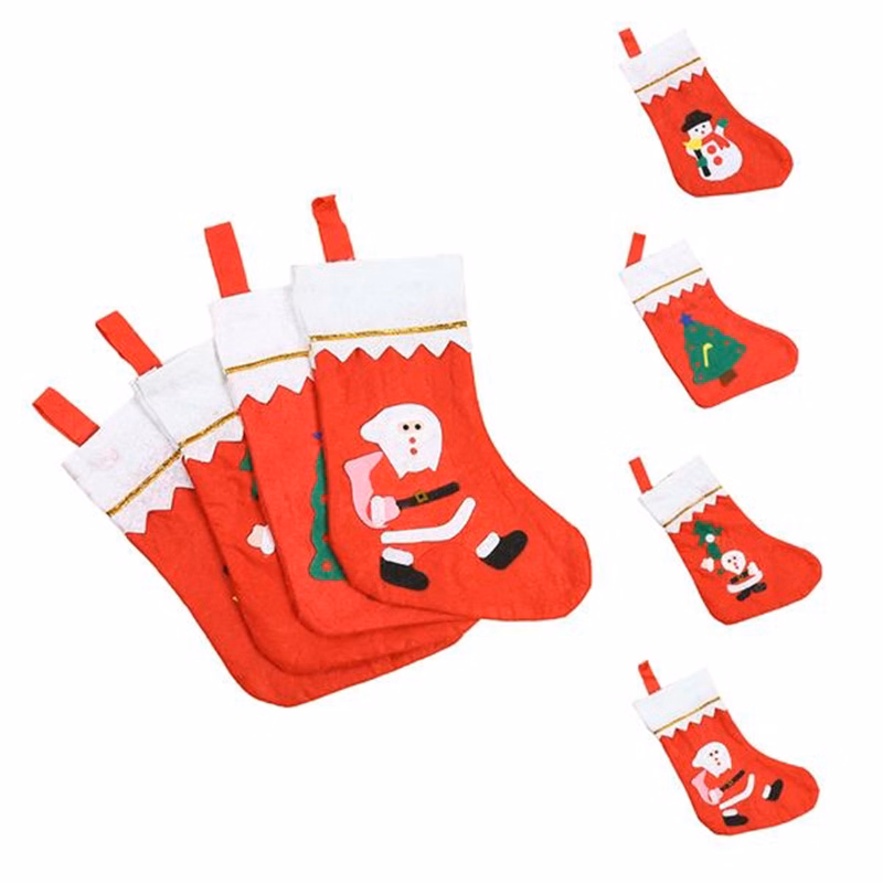 Santa Snowman Tree Christmas Xmas Stockings Ornaments