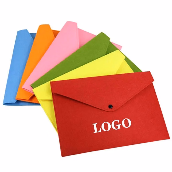 Portable A4 Felt File Folders Storage Bag