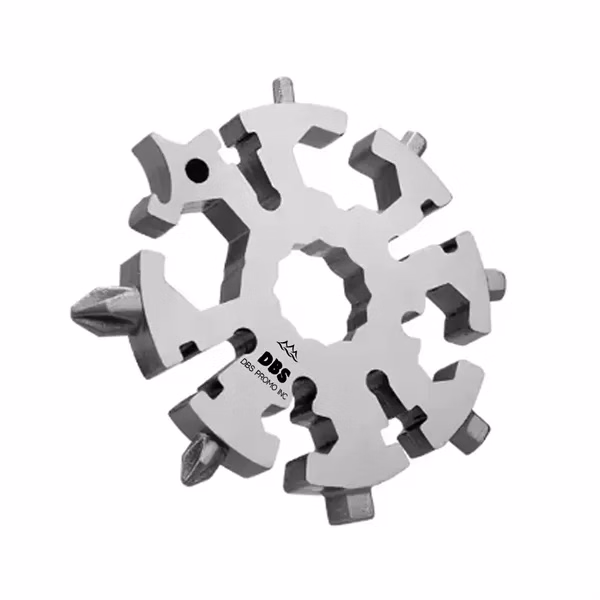 18-in-1 Tool Hex Wrench and Multi-purpose Spanner Keychain