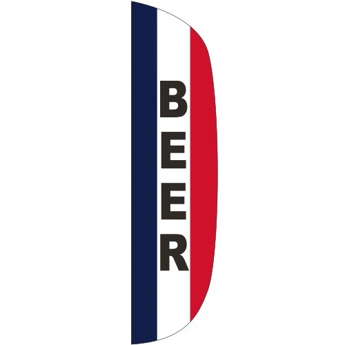 "BEER" 3' x 12' Message Flutter Flag 1