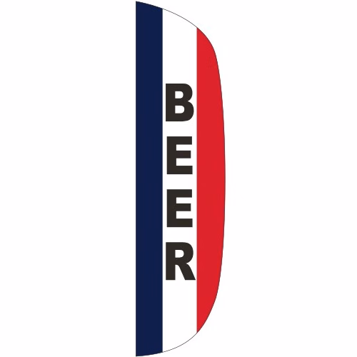 "BEER" 3' x 12' Message Flutter Flag