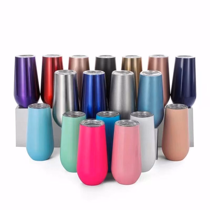 6 oz Insulated Stainless Steel Champagne Tumbler