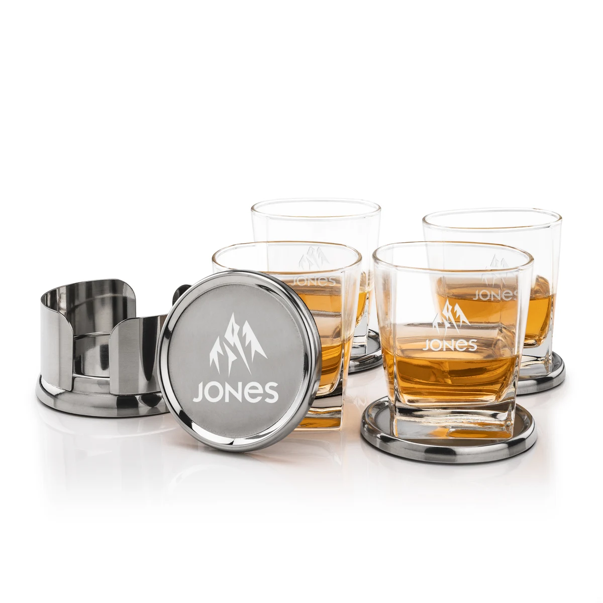 Baldoni Coasters & Sterling On-the-Rocks Set 1