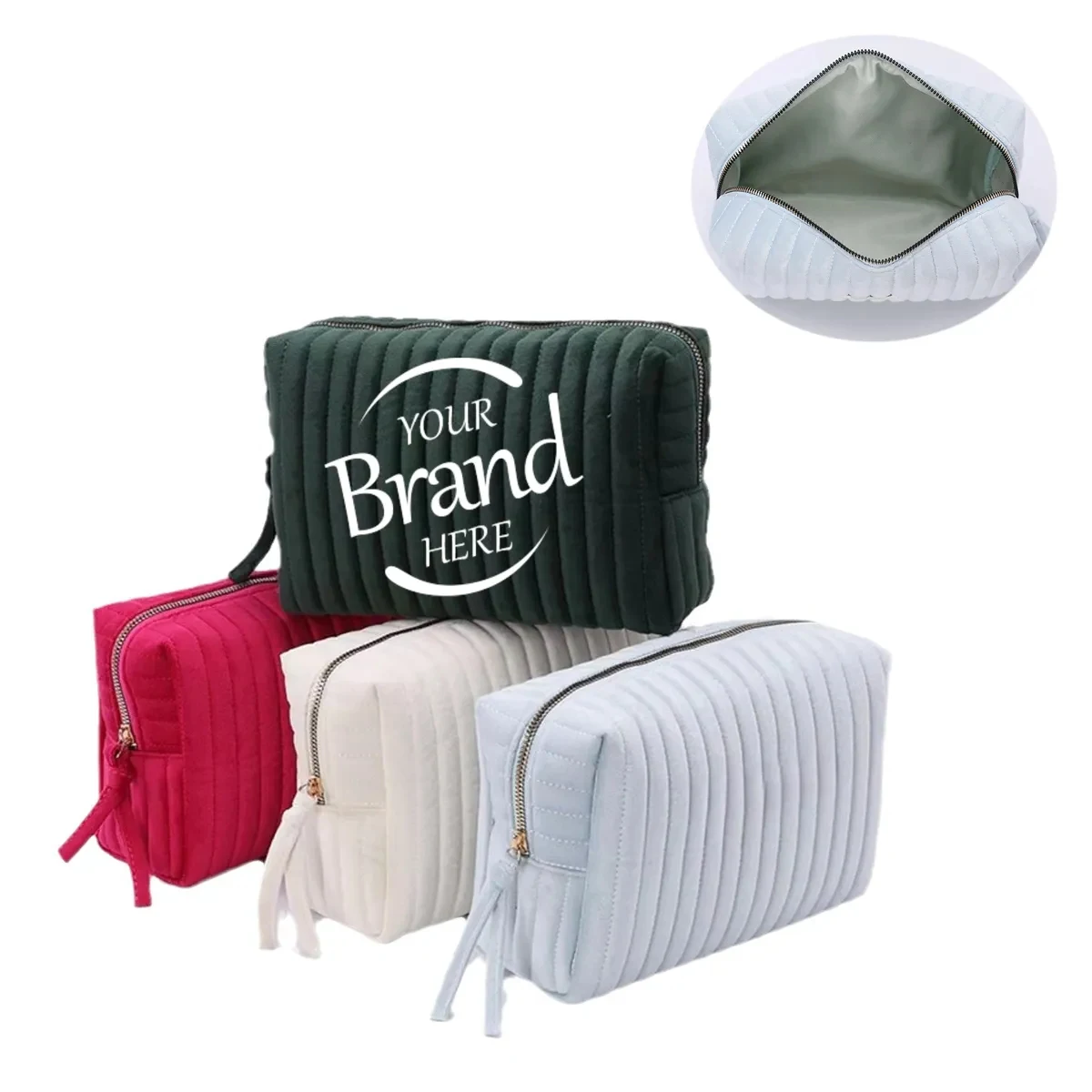 Flannel Travel Cosmetic Bag 1