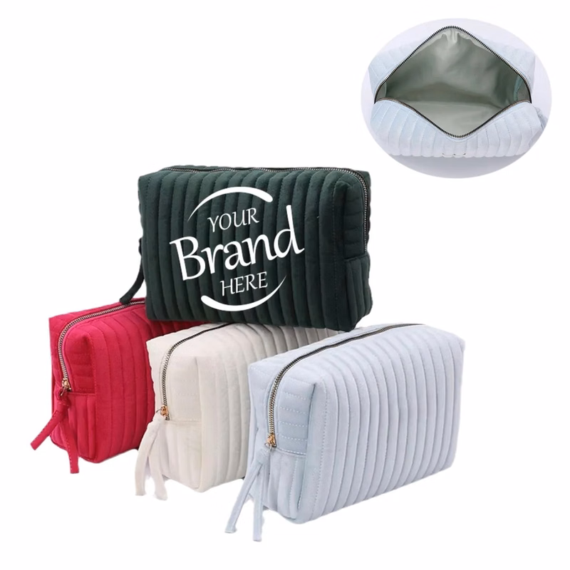 Flannel Travel Cosmetic Bag
