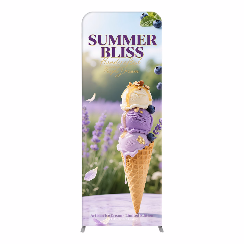 NEW MagLock Straight Fabric Display - 3'x8'