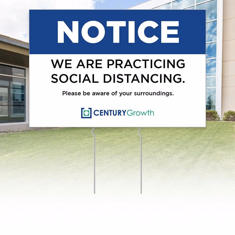 24"h x 36"w Custom Corrugated Yard/Lawn Sign
