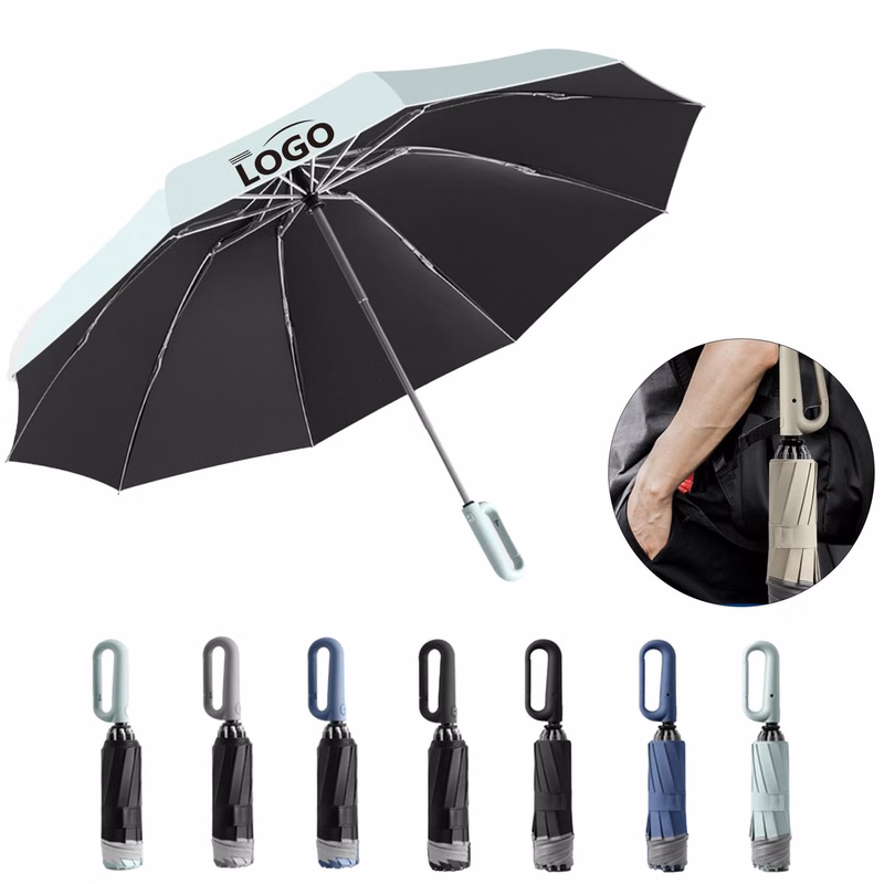 10-Rib Auto Reverse 23Inch Aluminum Frame Umbrella