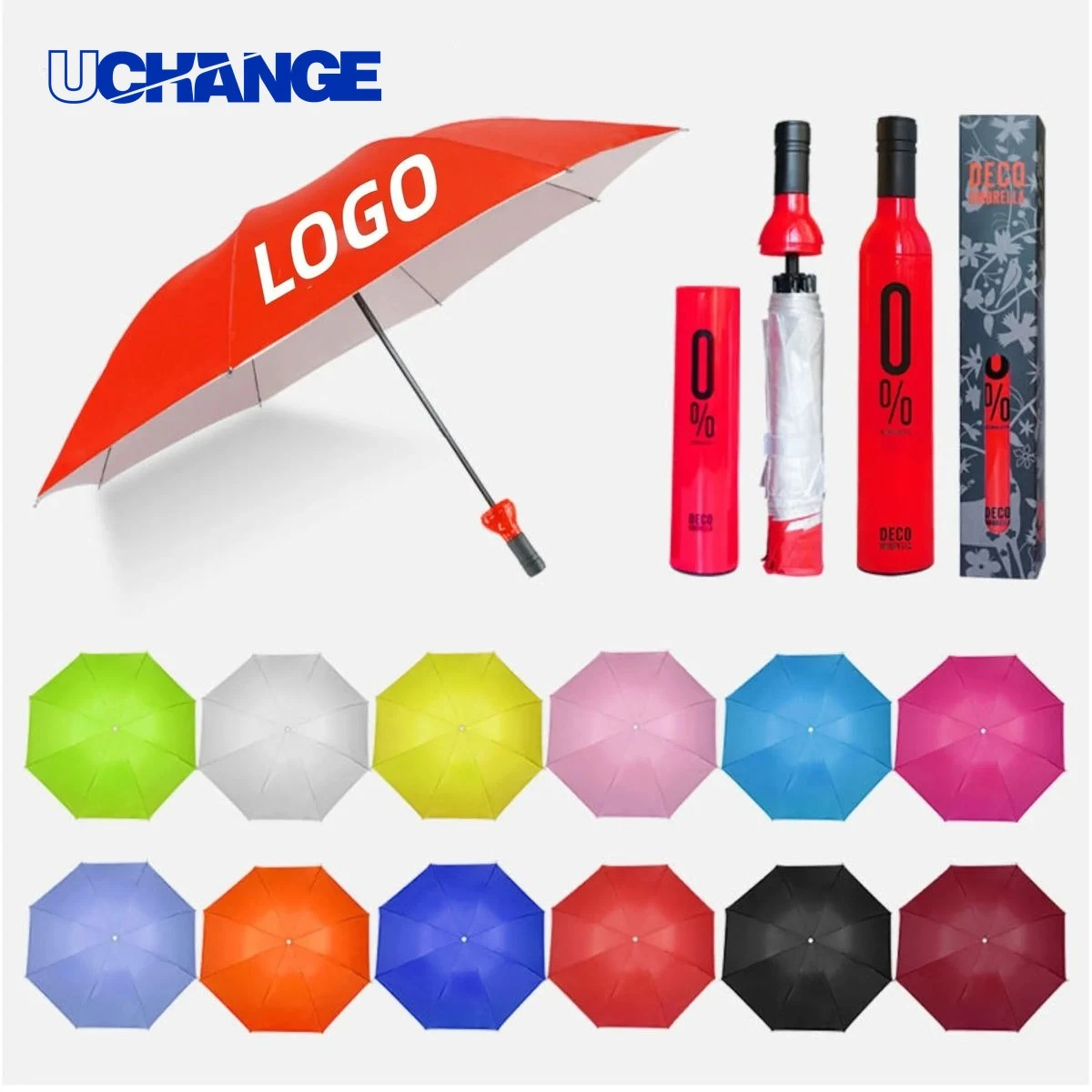 Creative Wine Bottle Umbrella Gift-Style Folding Umbrella 1