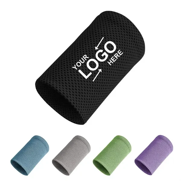 Custom Reflective Moisture-Wicking Sports Wristband with Adjustable Size — Athletic Promo 1