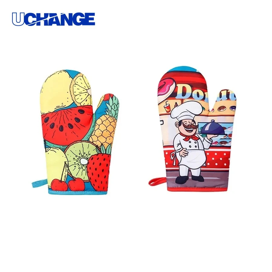 Custom Printed Single Microwave/Oven Heat-Resistant Glove for Kitchen Use 1