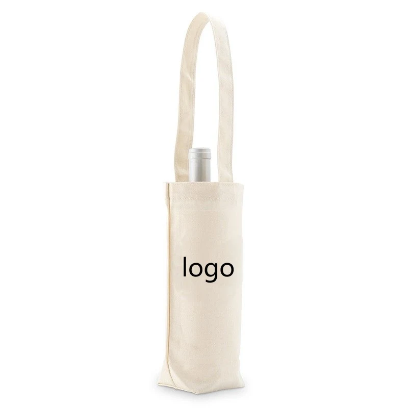 Canvas Wine Tote, custom tote bag with logo imprint 1